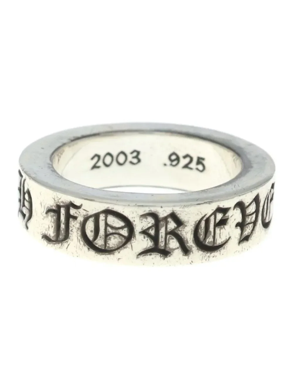 Chrome Hearts Spacer Forever Ring Silver